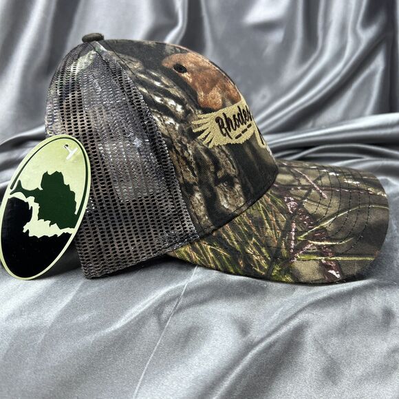 Mossy Oak Men’s Trucker Hat Rhodes Ranch Mesh Camo Curved Cap Summer Fashion NEW - Picture 3 of 9